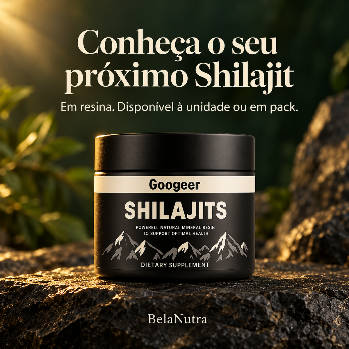 Shilajit 100% Puro 💎 Fonte de Energia Vital do Himalaia
